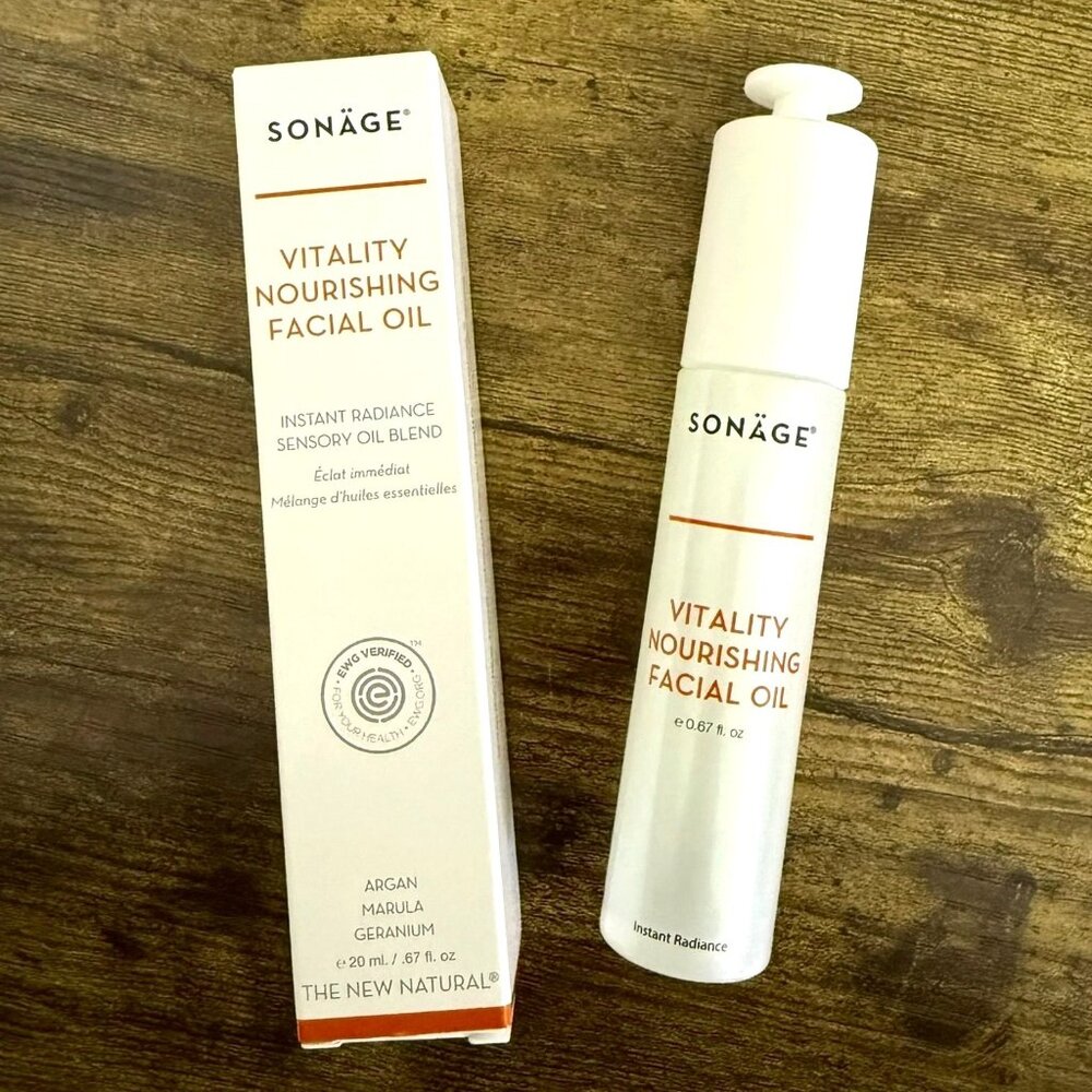 Sonage Vitality Nourishing Facial Oil Full Size Hydration Glow Without Grease